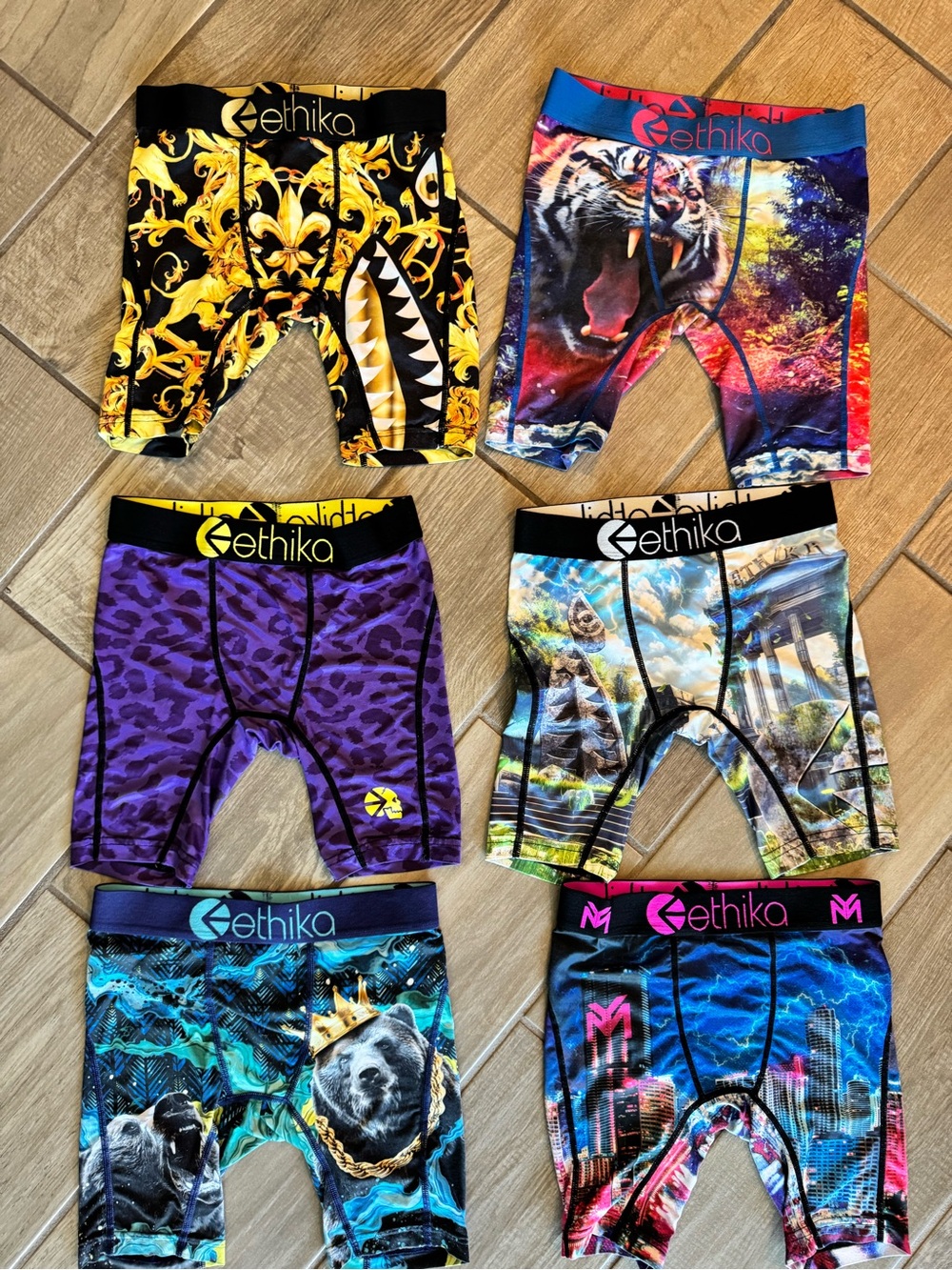 Set of boys Ethika Boxer Briefs - Picture 2 of 3